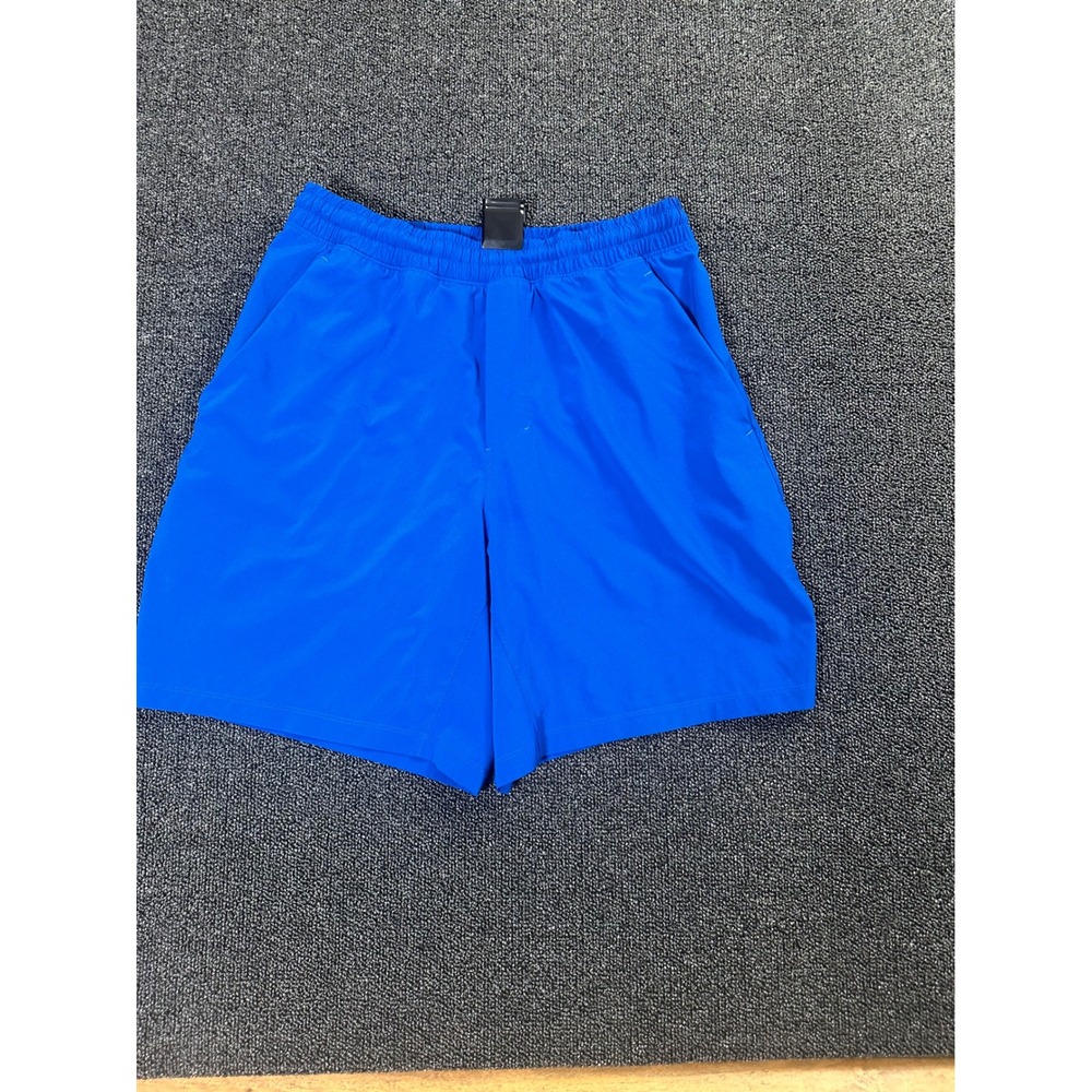Lululemon Pace Breaker Lined Shorts Blue Mens 7 Inch Inseam M LM7AFVS